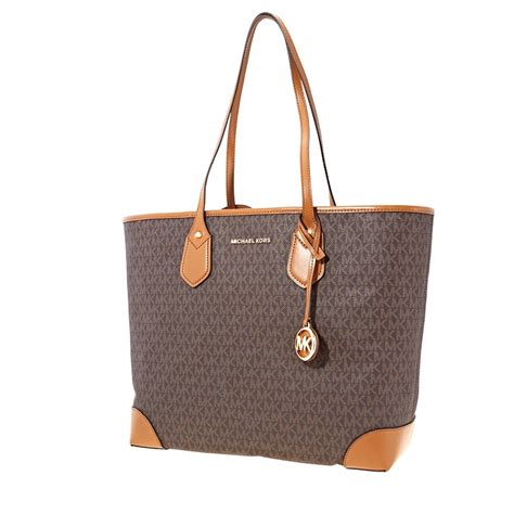 michael michael kors eva tote brown gold|MICHAEL Michael Kors Eva Large Tote .